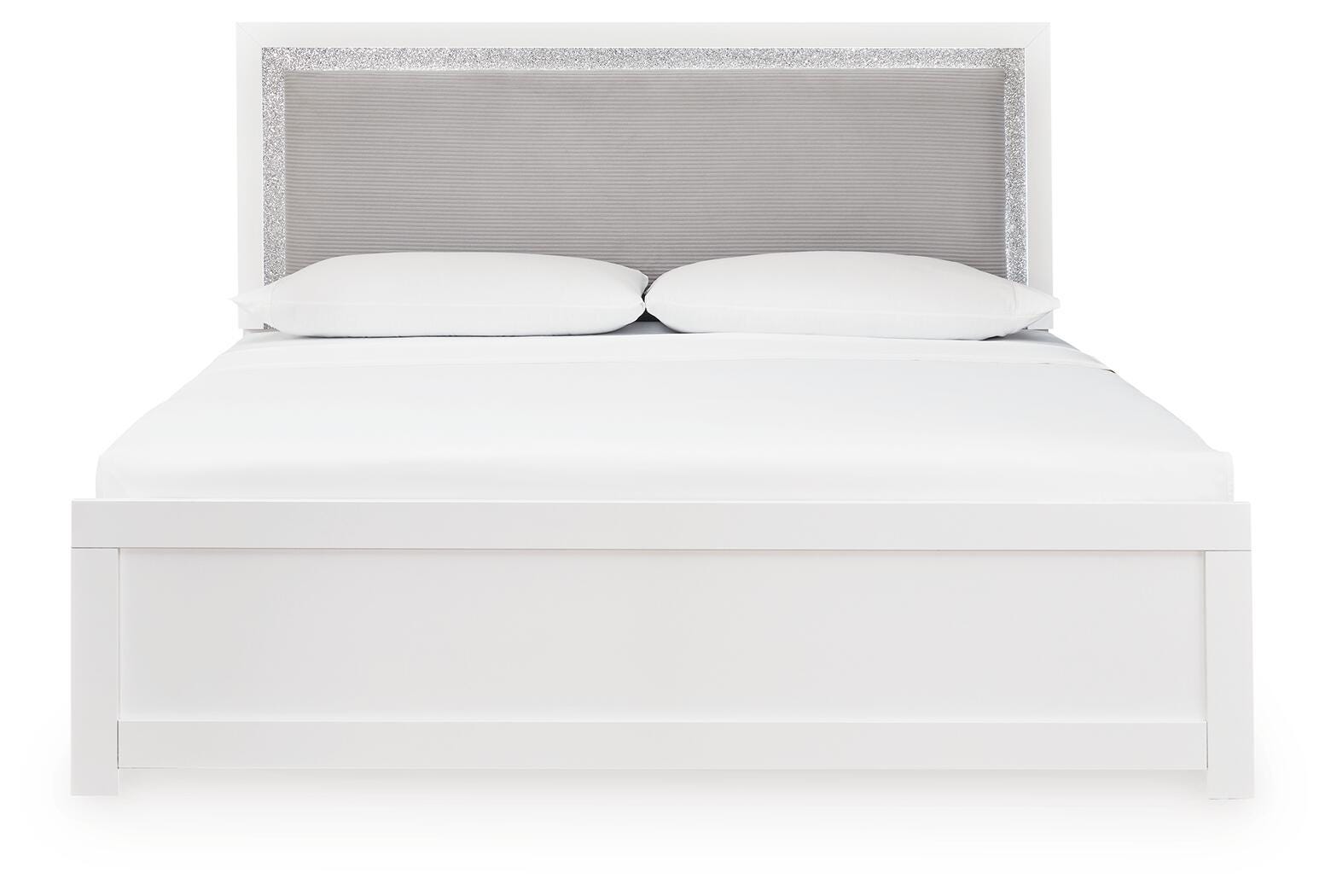 Maeling King Upholstered Panel Bed