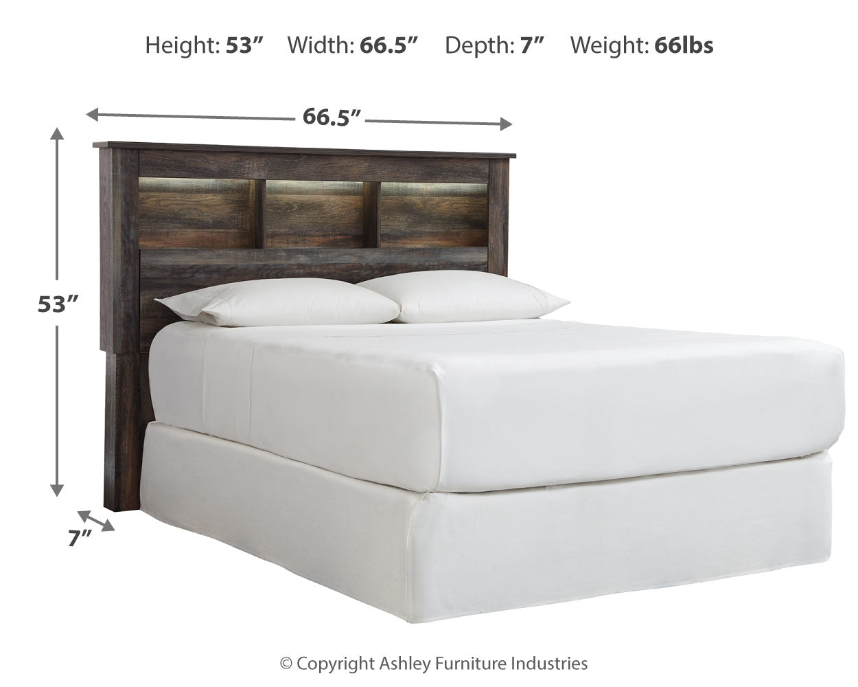 Drystan Queen Bookcase Headboard