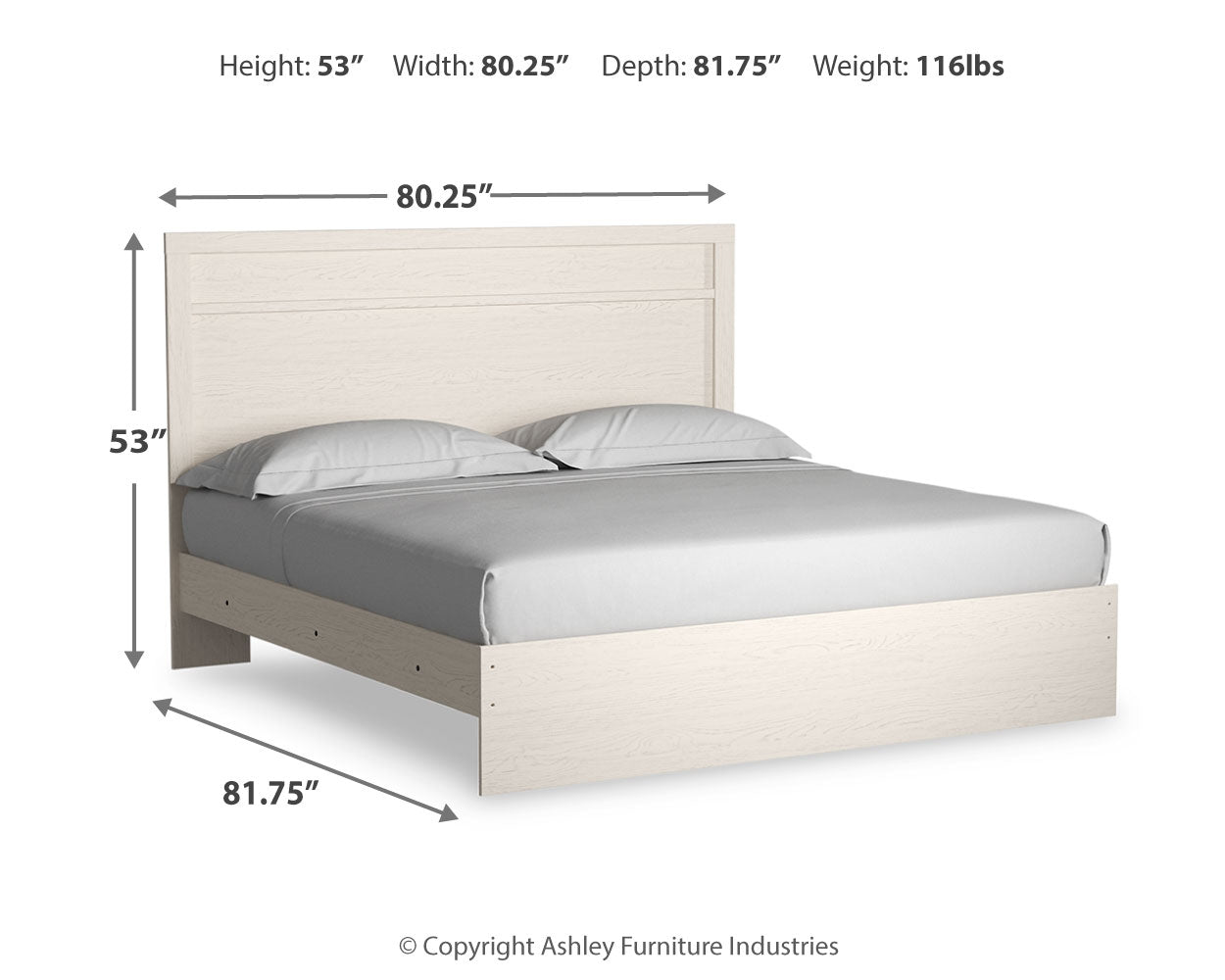 Stelsie King Panel Bed