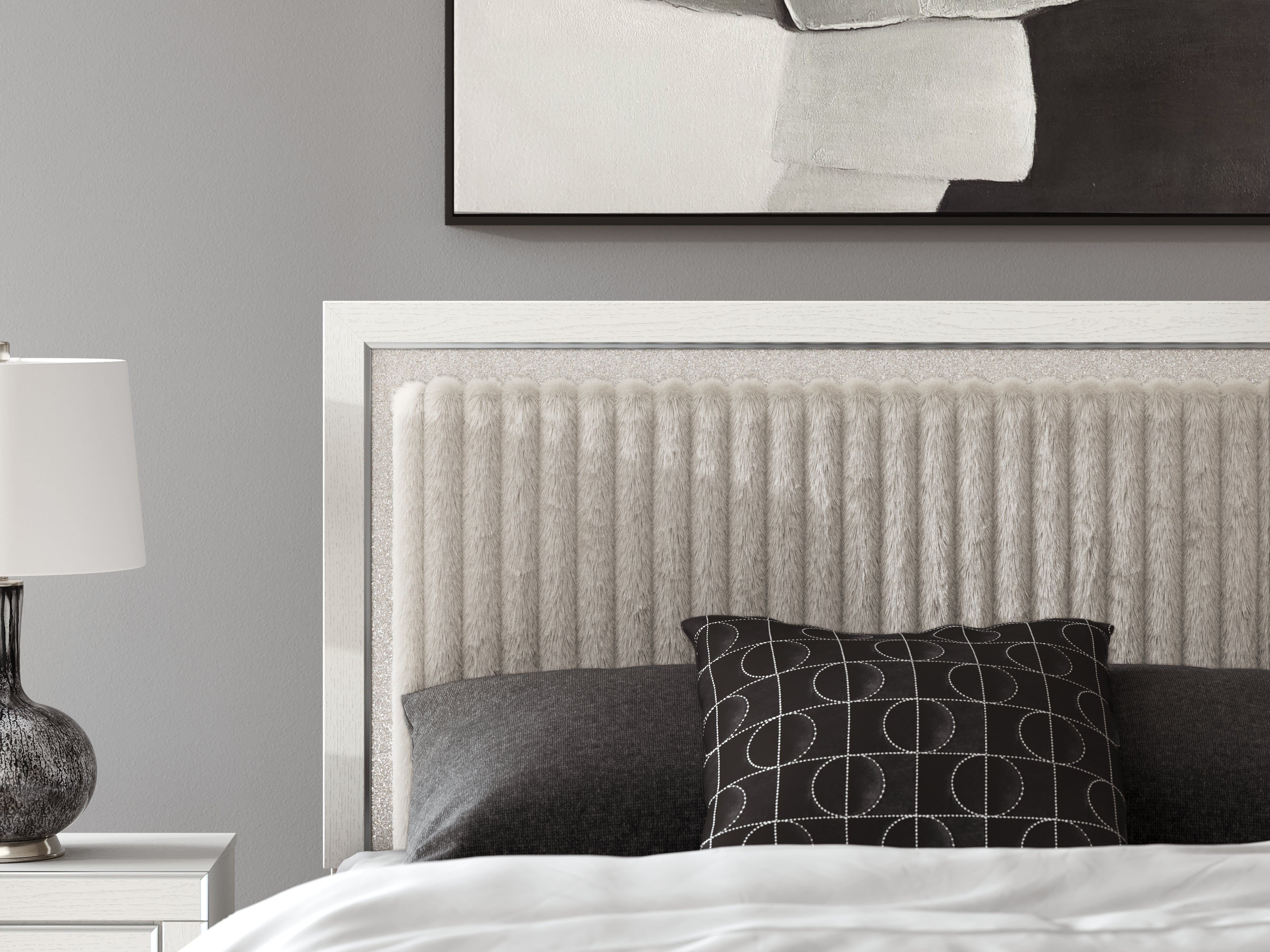 Zuraleus Queen Upholstered Panel Headboard