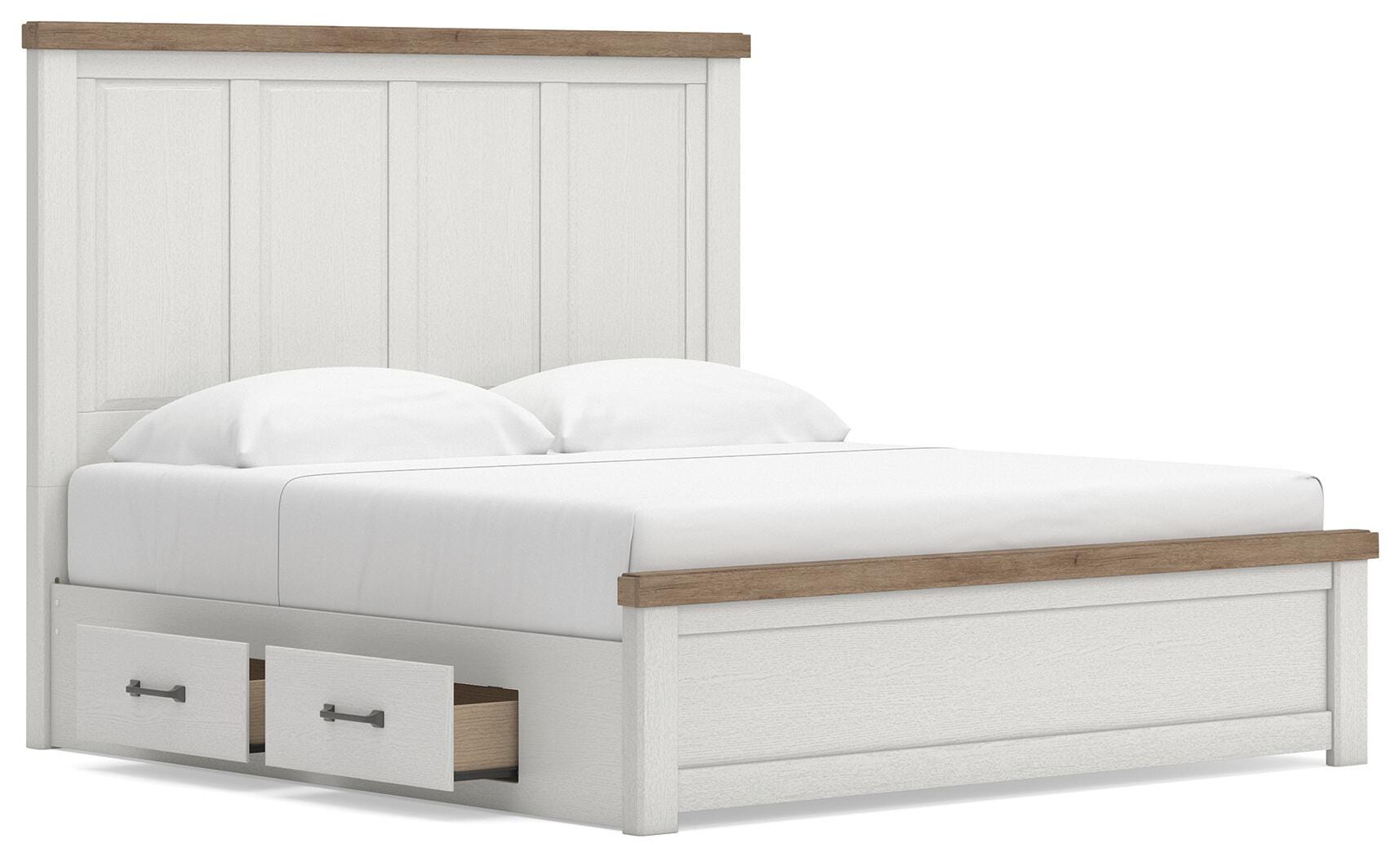 Savonport King Panel Bed with Storage