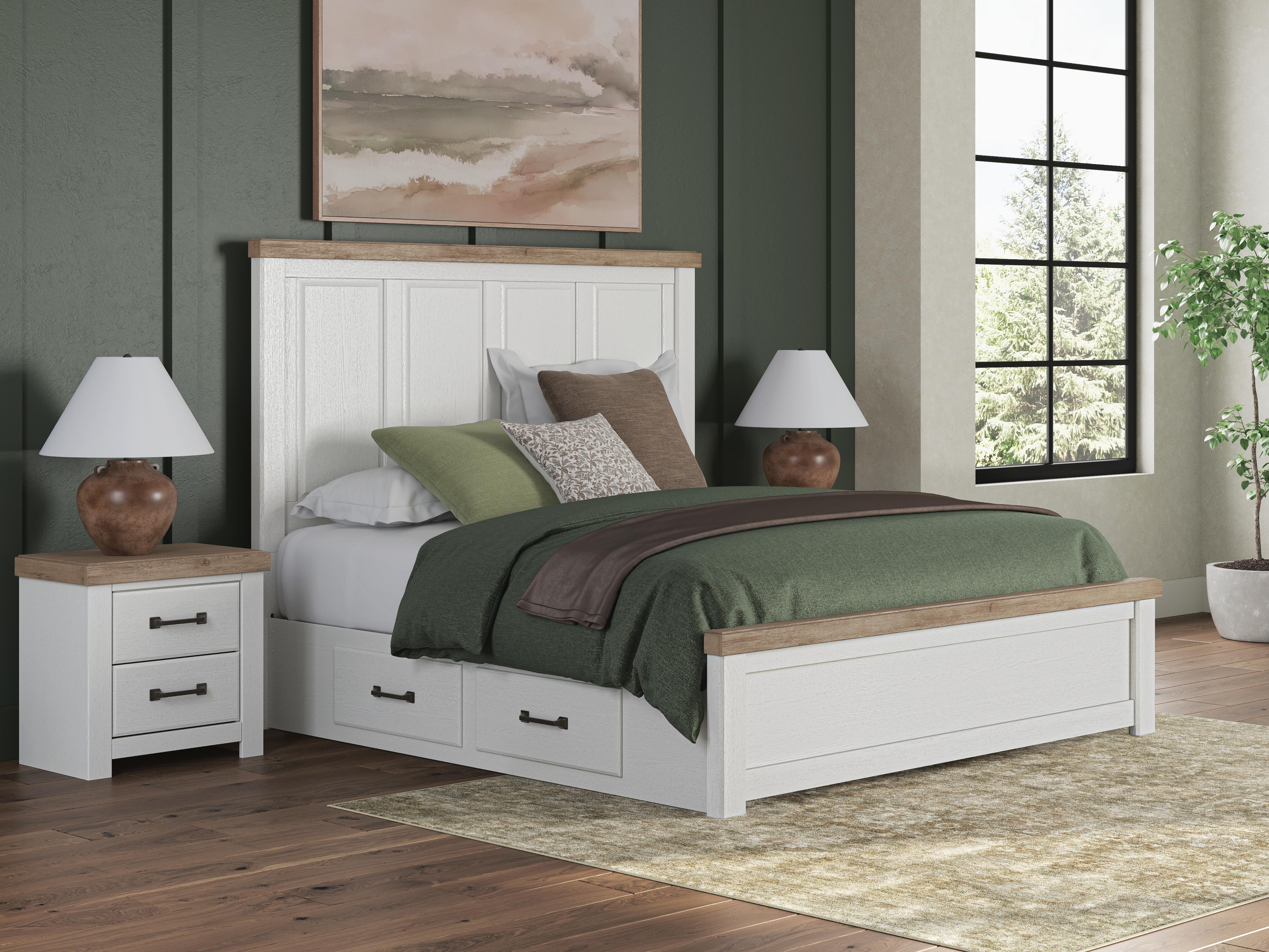 Savonport King Panel Bed with Storage