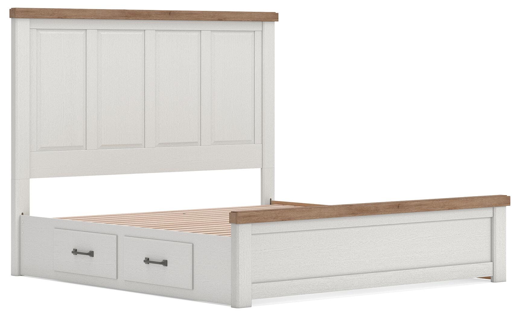 Savonport King Panel Bed with Storage