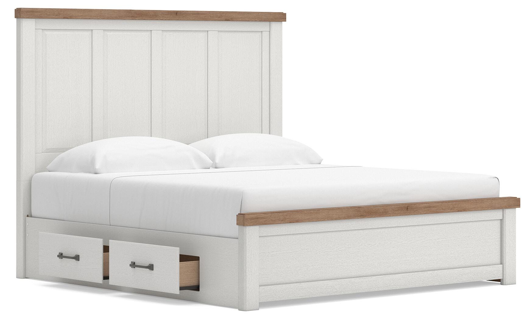 Savonport King Panel Bed with Storage
