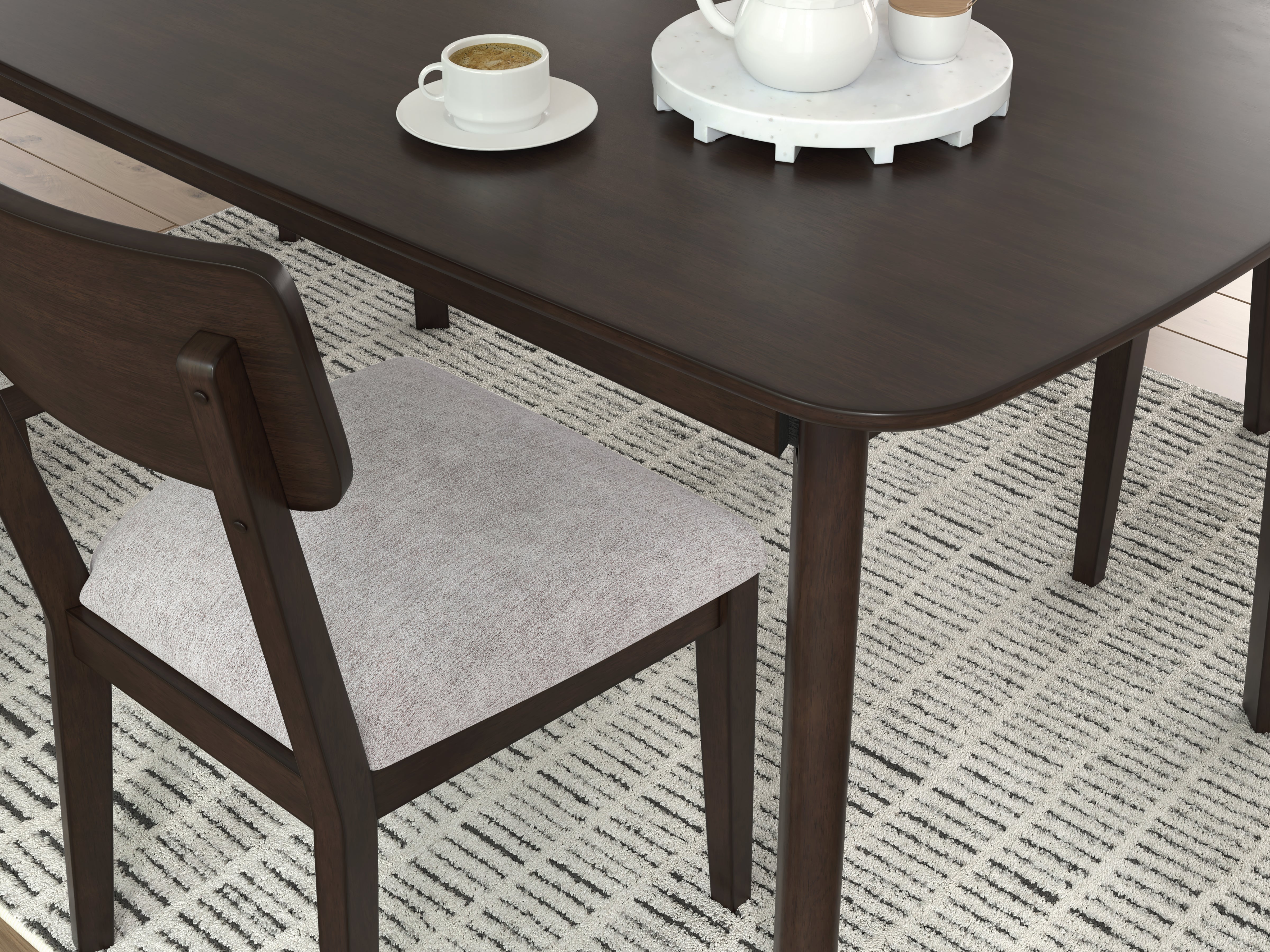 Mallenette Dining Table and 4 Chairs (Set of 5)
