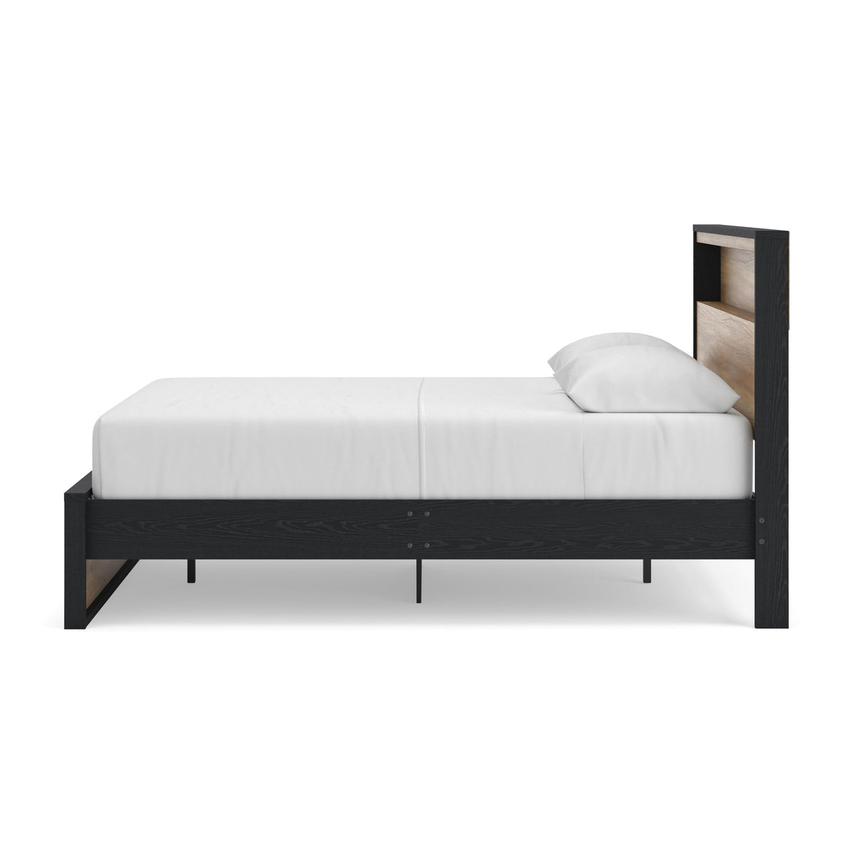 Kozmour Queen Bookcase Complete Bed Frame