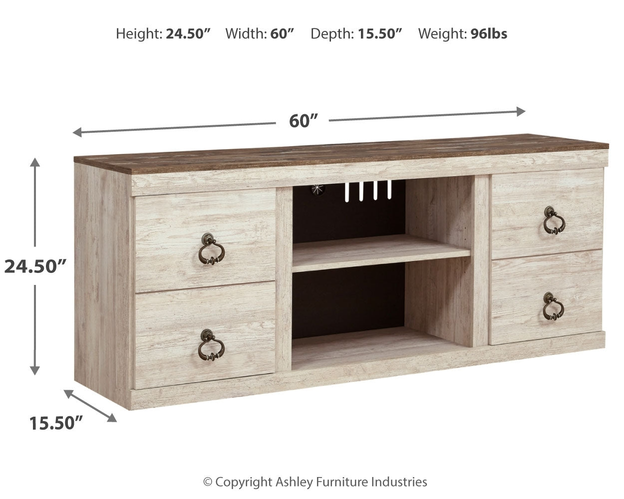 Willowton 60\" TV Stand