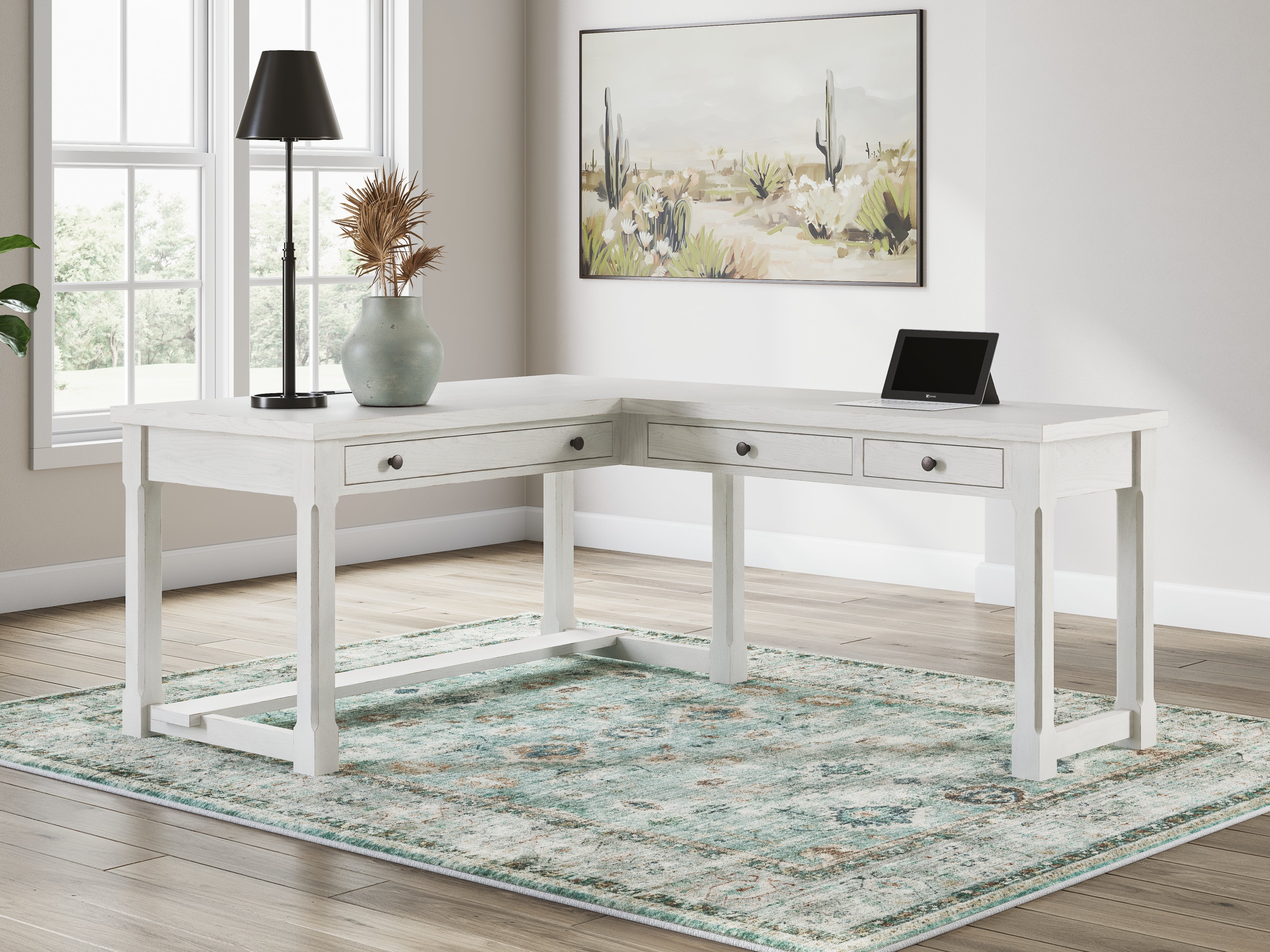 Robbinsdale L-Shaped Home Office Desk