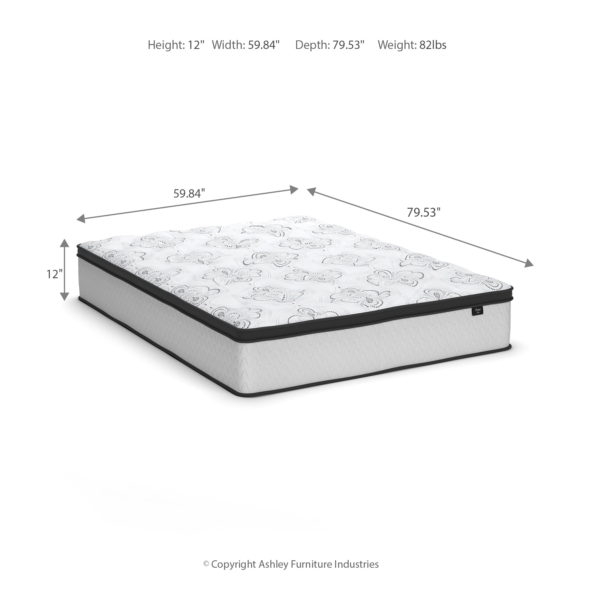 Chime 12 Inch Hybrid Twin Mattress in a Box