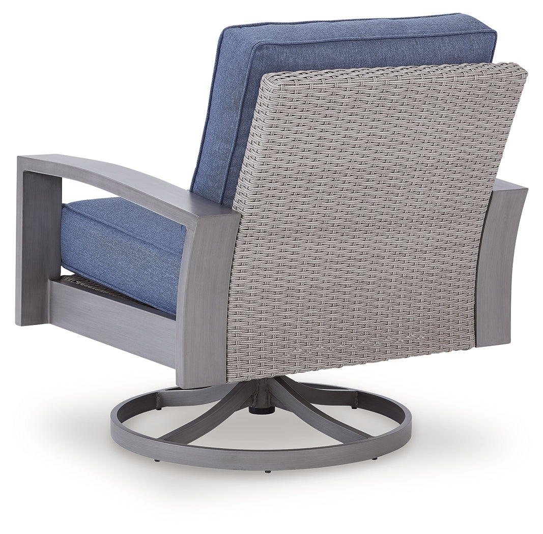 Half Moon Beach Outdoor Swivel Lounge Chair with Cushion