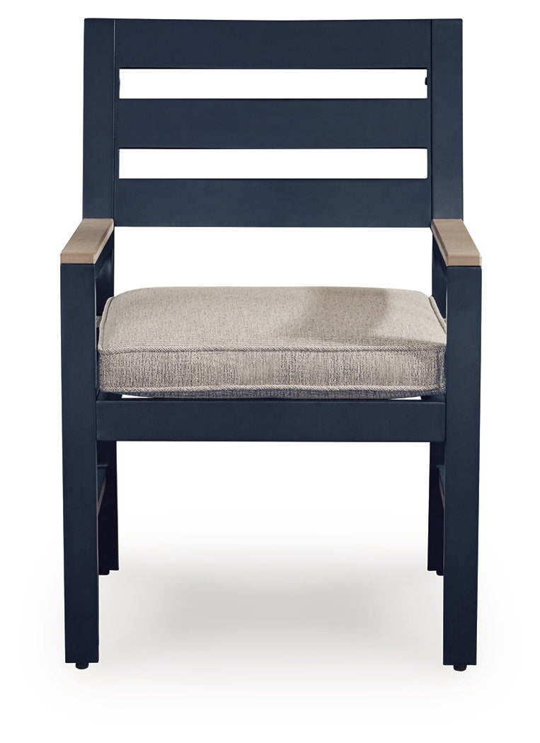 East Beach Outdoor Arm Chair with Cushion (Set of 2)