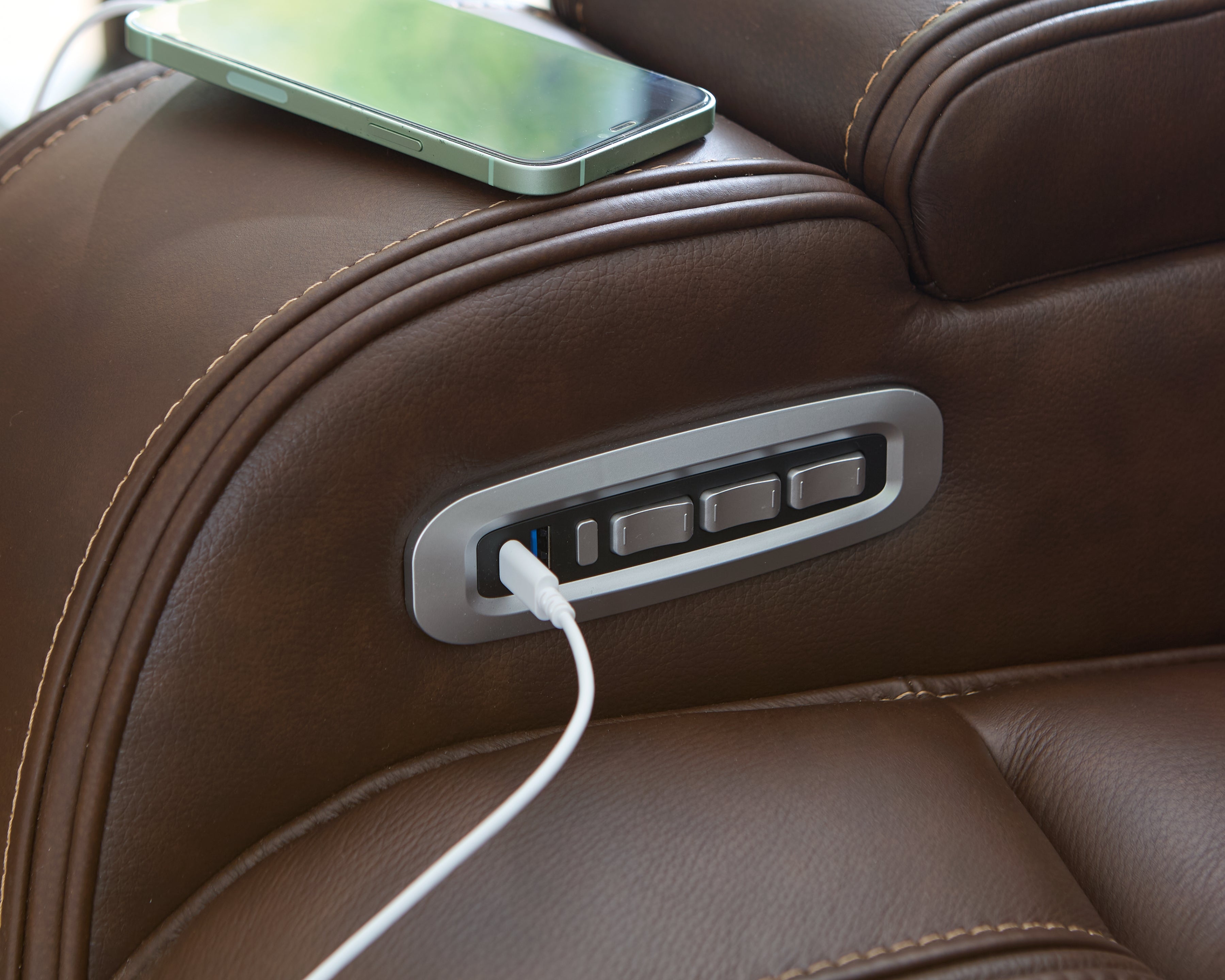 Knightington Power Recliner with Audio Seating