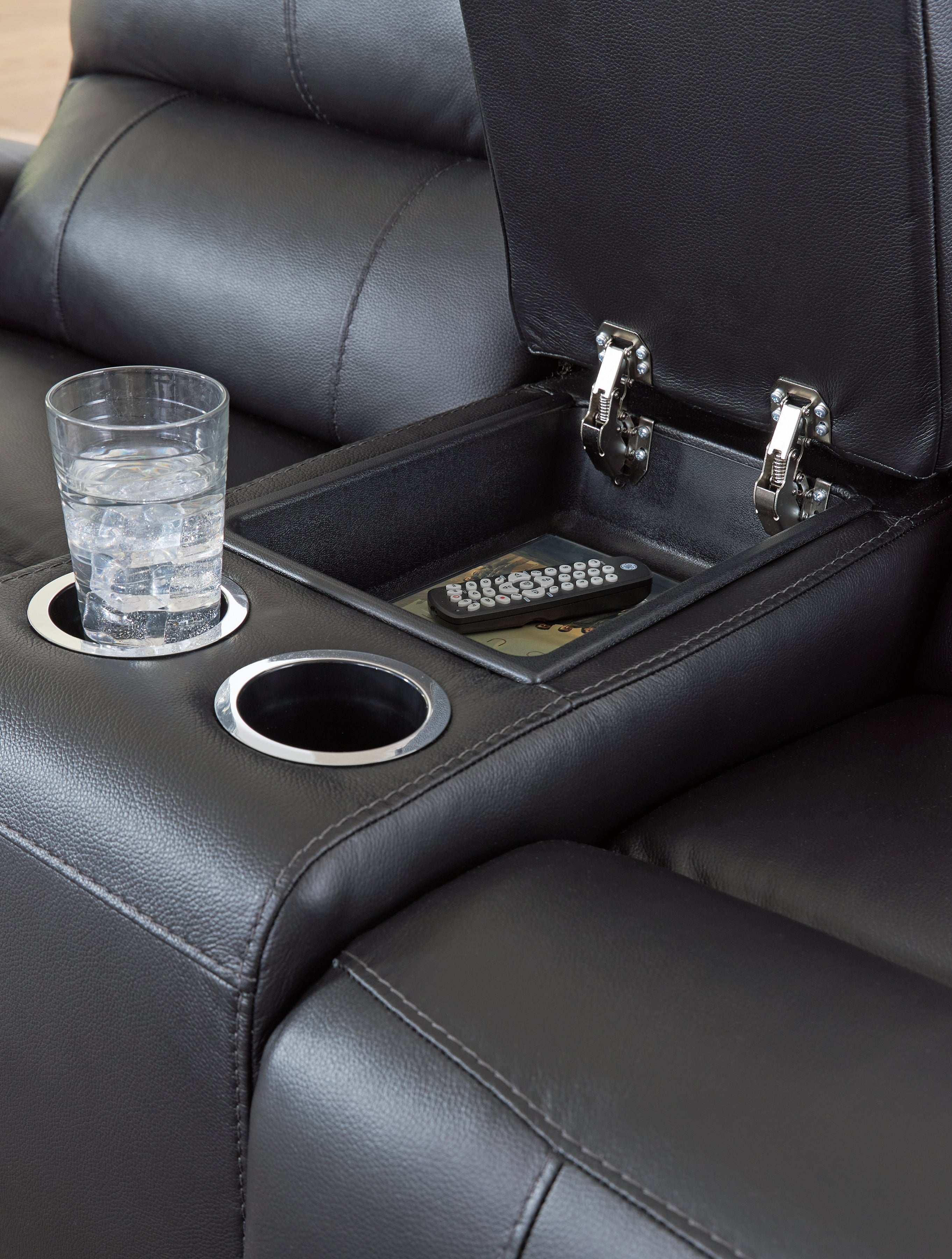 Glossmore Reclining Loveseat with Console