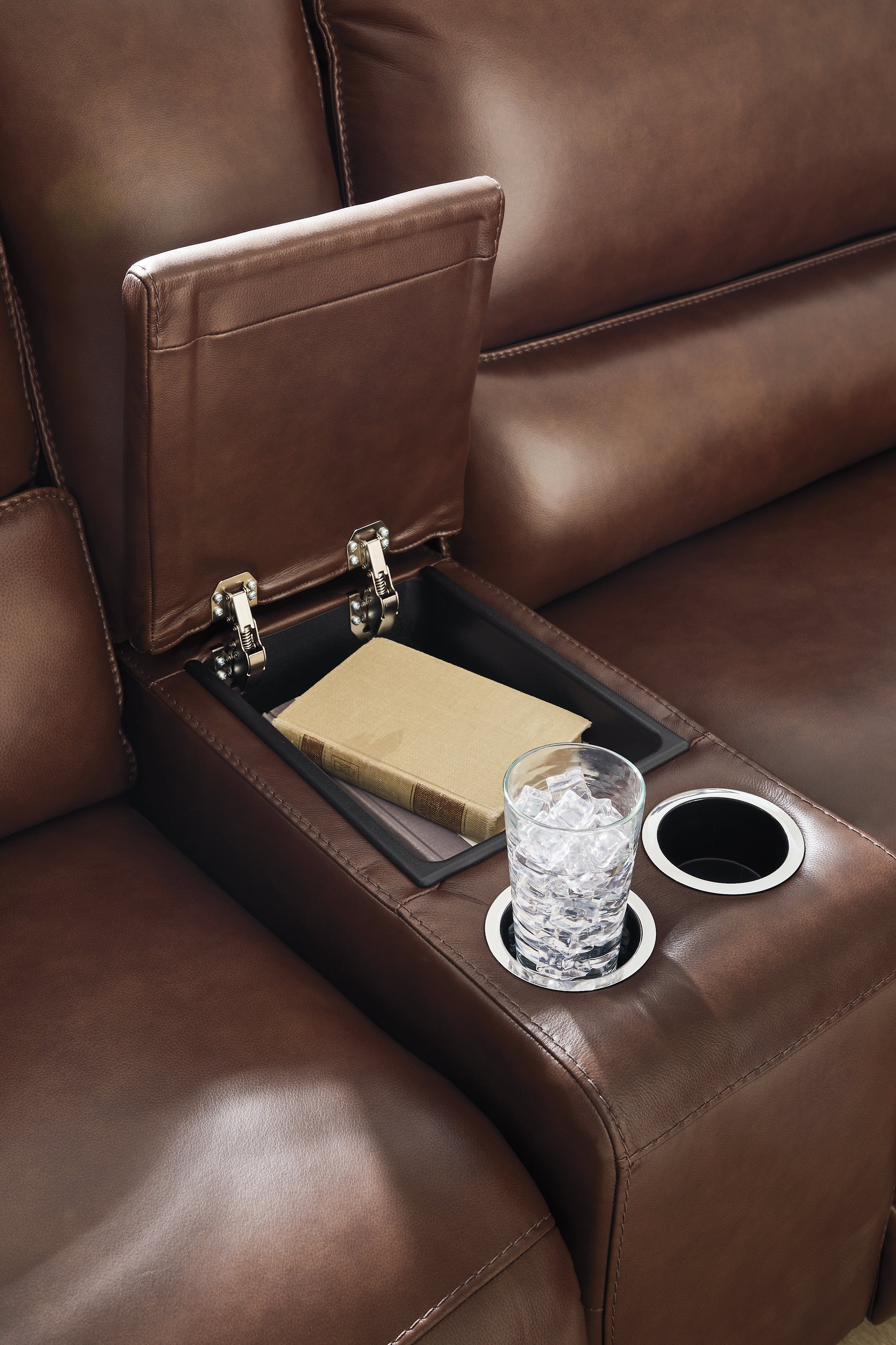 DeepWakes 6-Piece Reclining Sectional with Storage Console