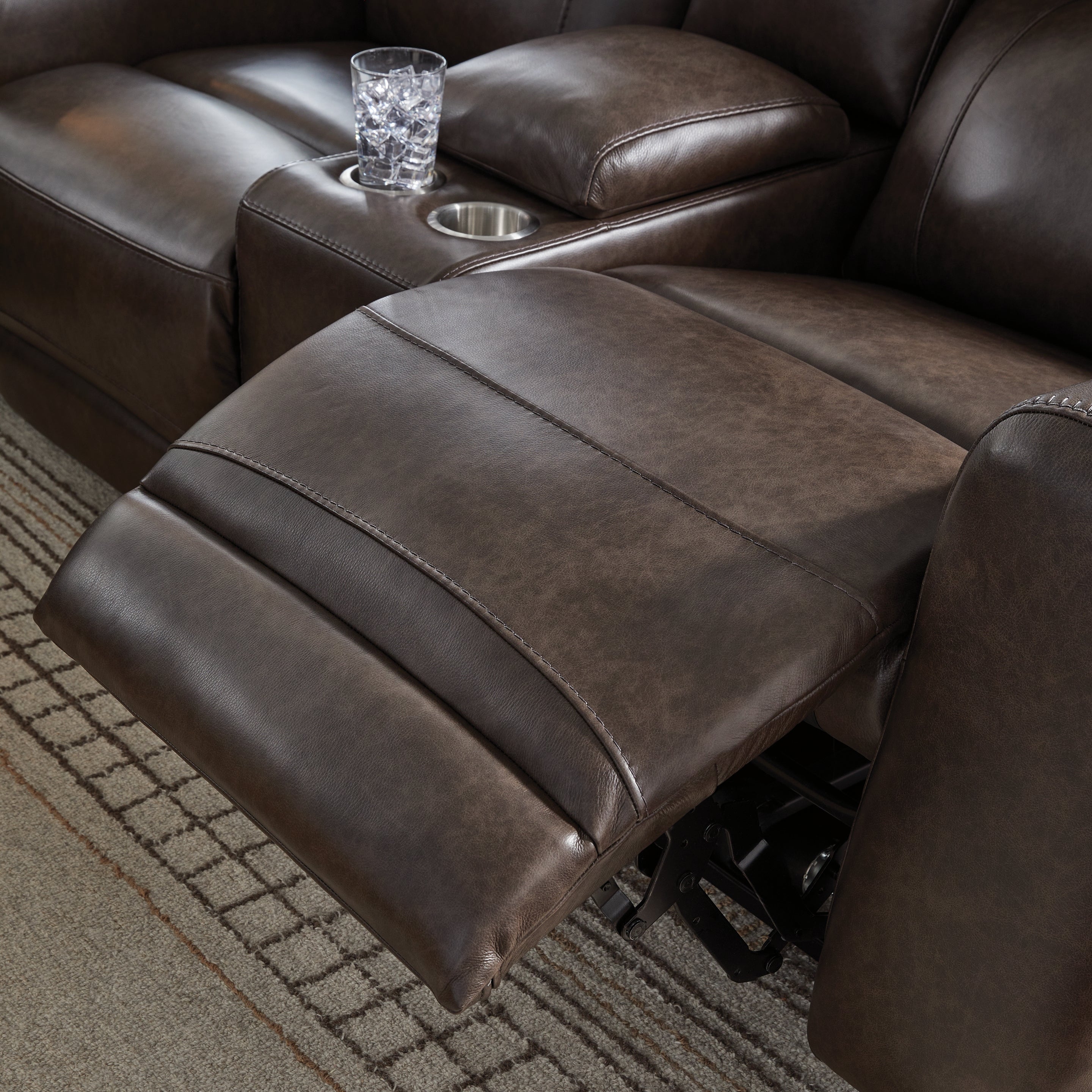 Crossplex Power Reclining Loveseat with Console