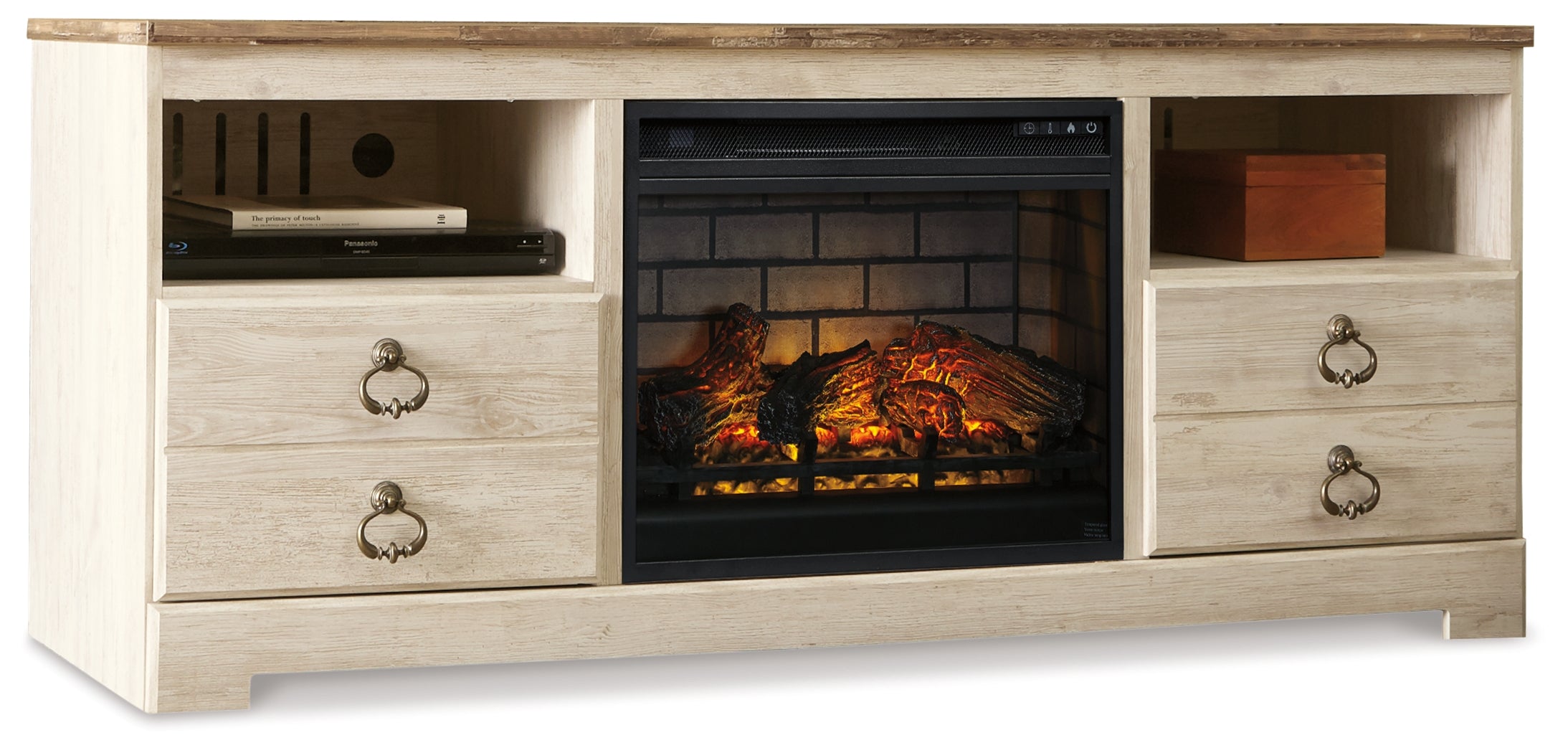 Willowton 64\" TV Stand with Electric Fireplace