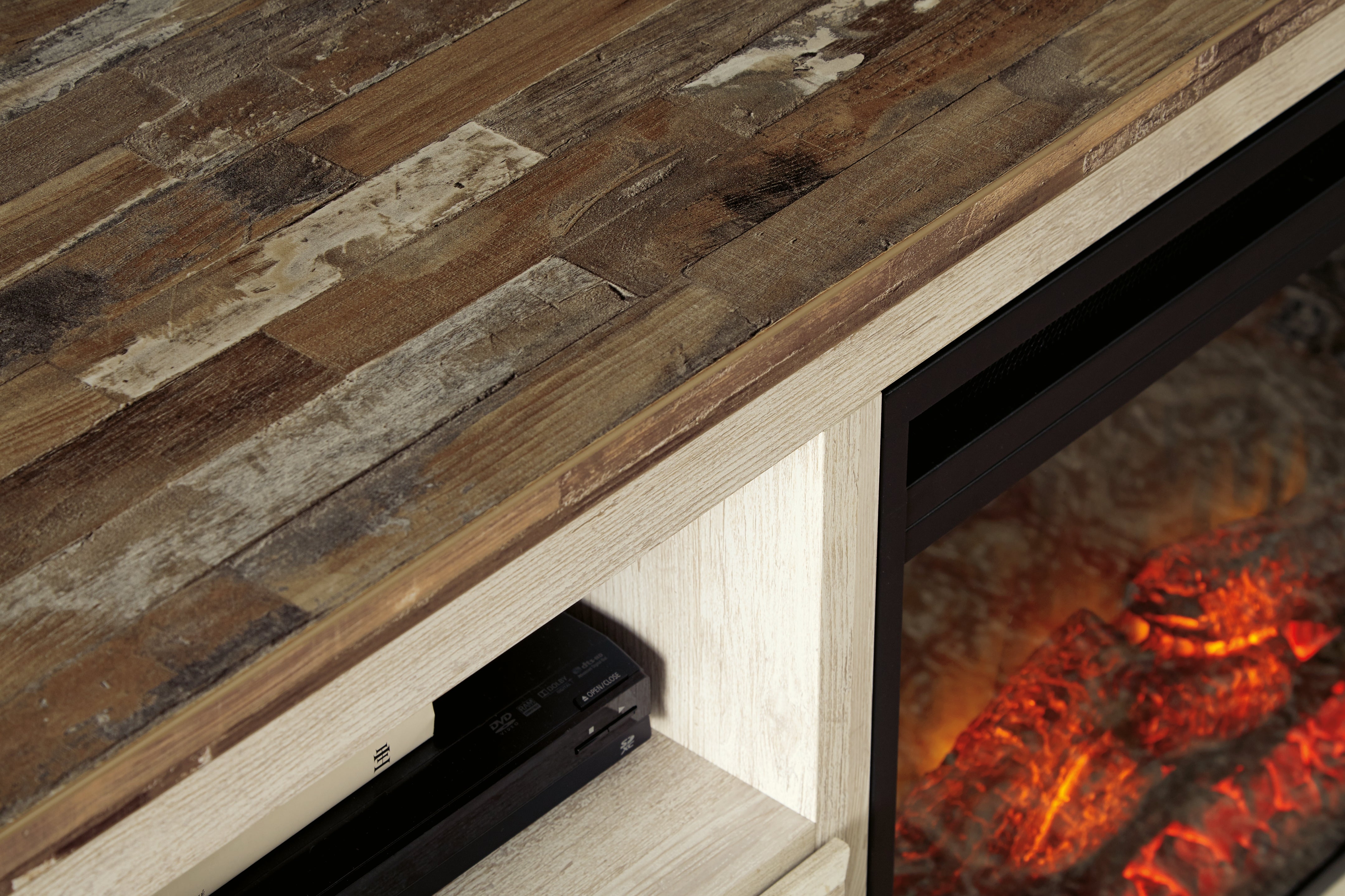Willowton 64\" TV Stand with Electric Fireplace