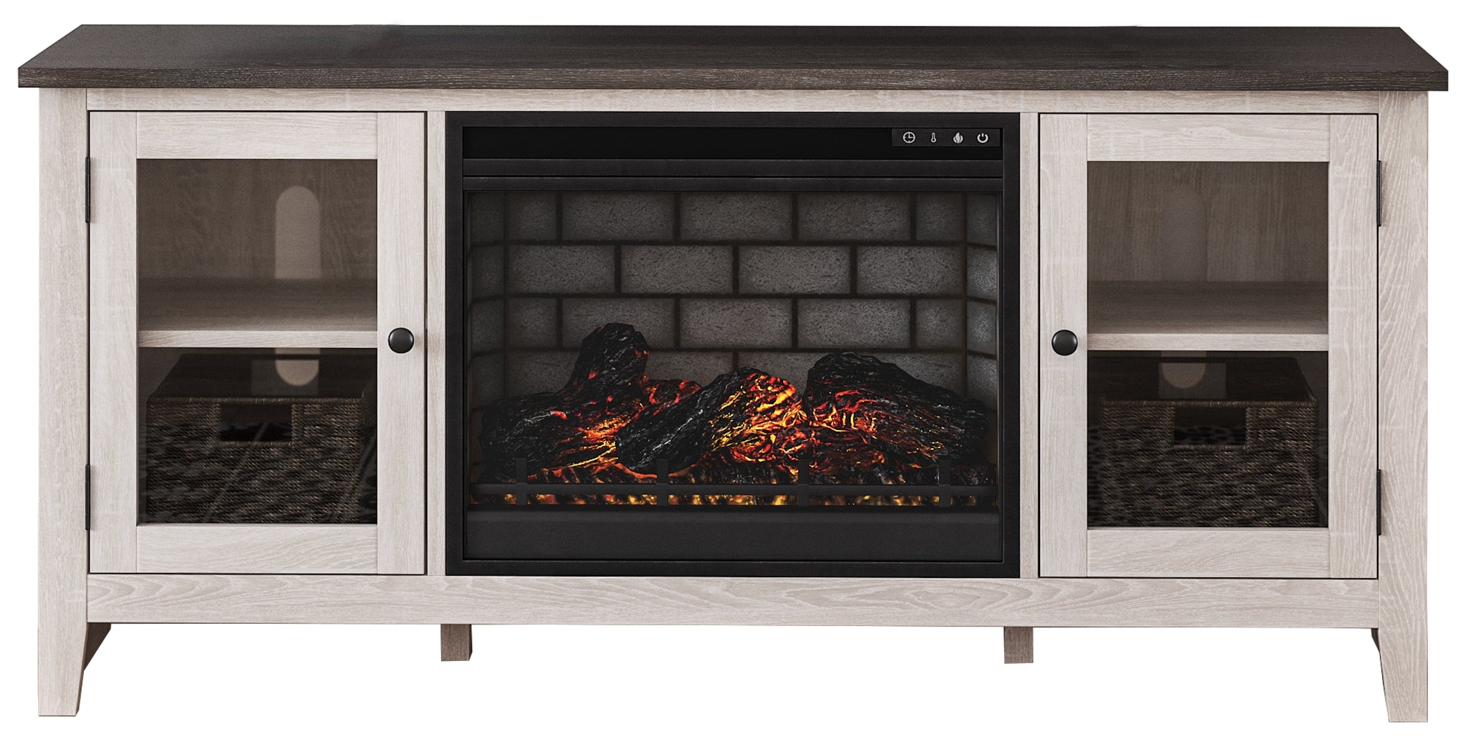 Dorrinson 60\" TV Stand with Electric Fireplace