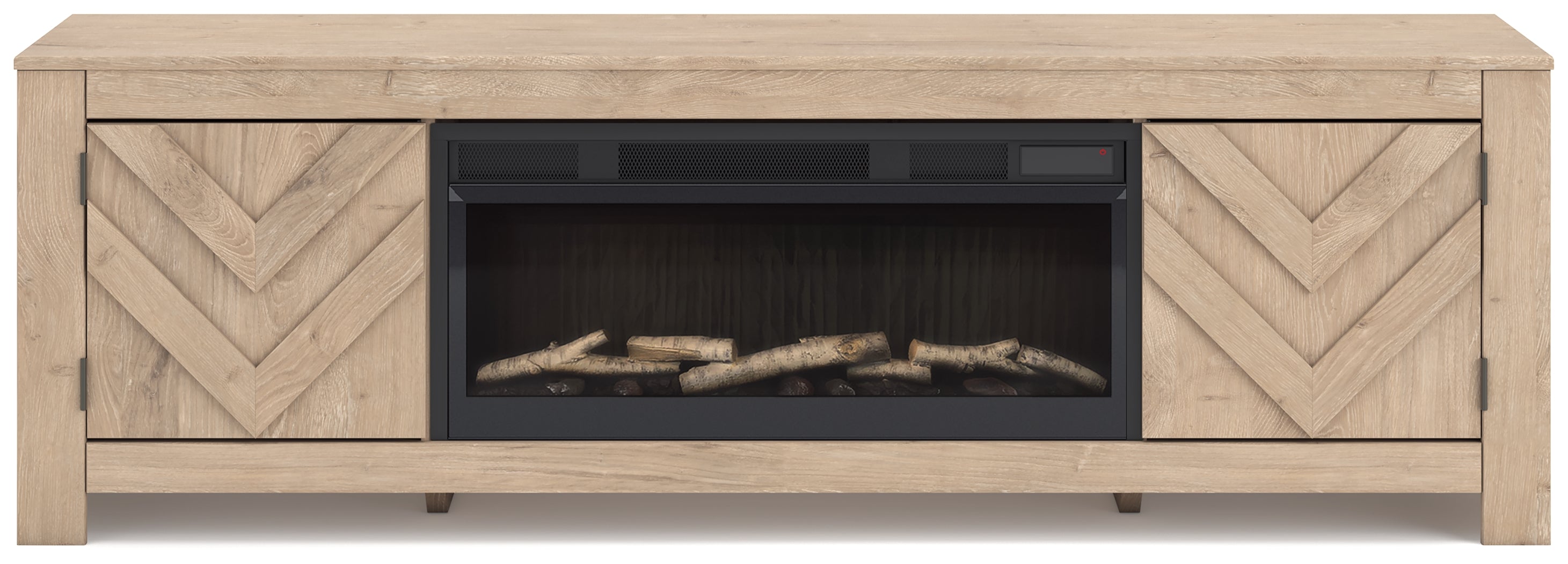 Cayboni 71\" TV Stand with Electric Fireplace