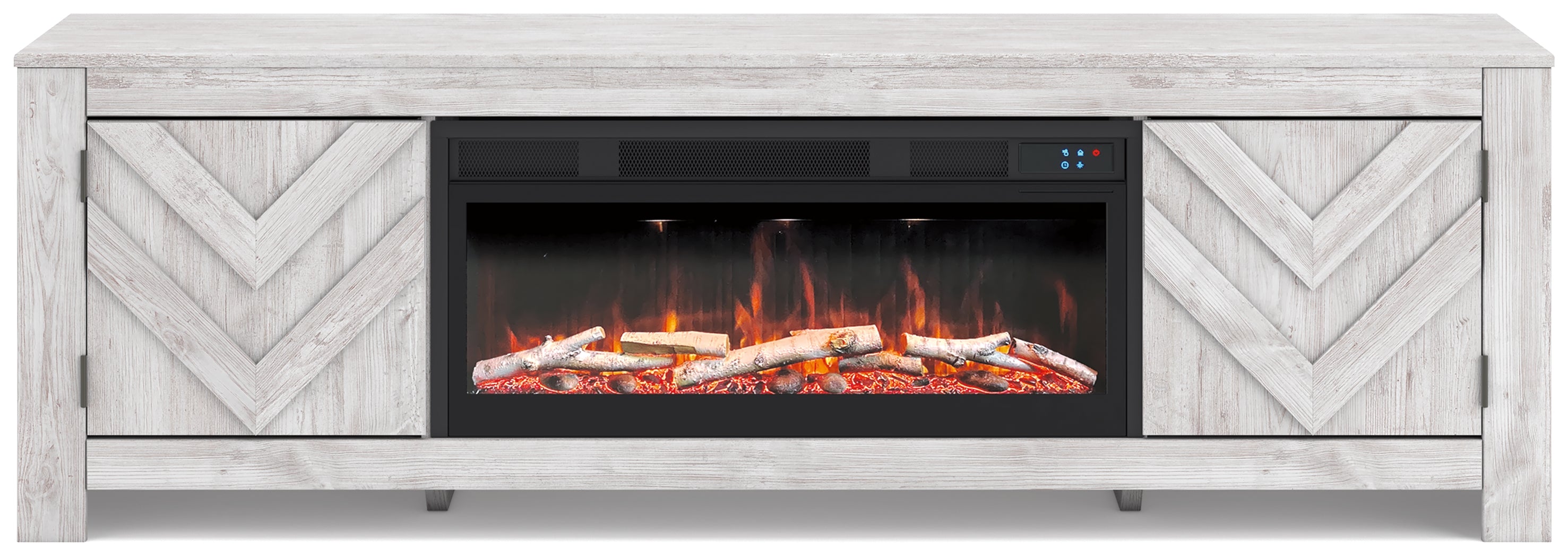 Cayboni 71\" TV Stand with Electric Fireplace