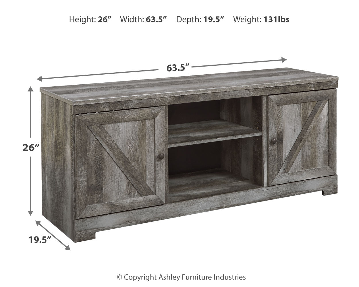 Wynnlow 63\" TV Stand