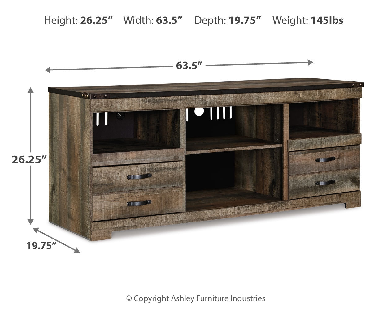 Trinell 63\" TV Stand