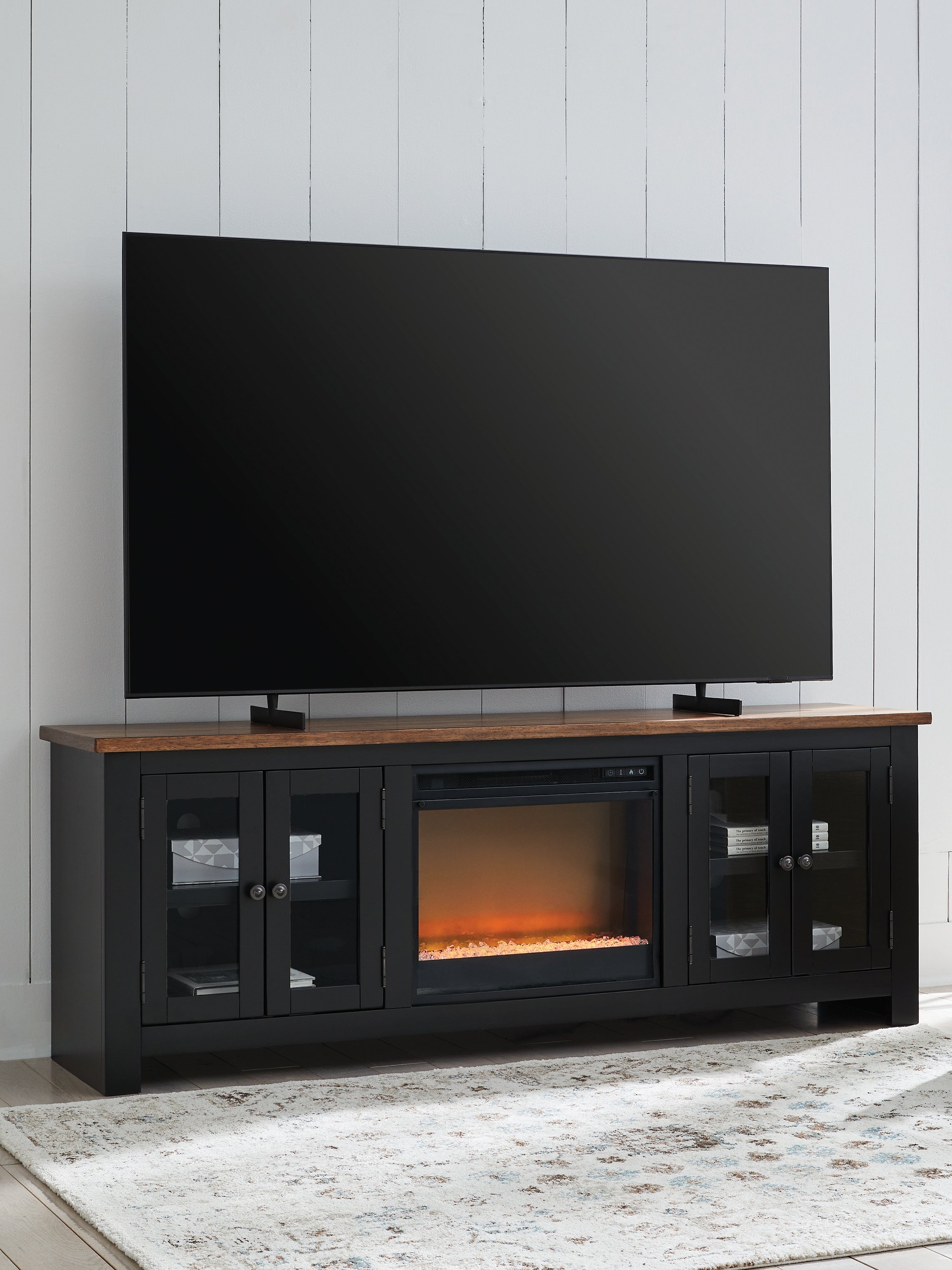 Wildenauer 76\" TV Stand with Electric Fireplace