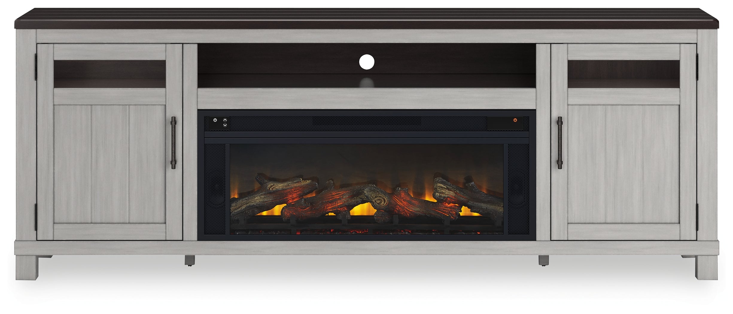 Darborn 88\" TV Stand with Electric Fireplace