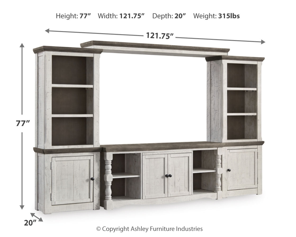 Havalance 4-Piece Entertainment Center