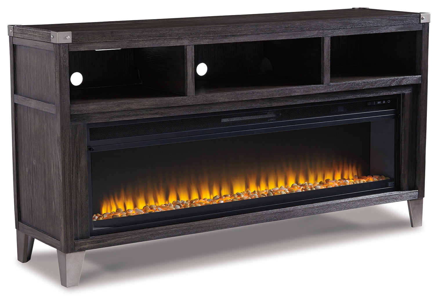 Todoe 65\" TV Stand with Electric Fireplace